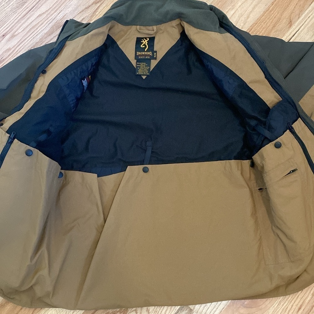 Browning Waxed Field Jacket Coat Mens M Bird Hunting activewear outdoor Utility - Picture 4 of 16